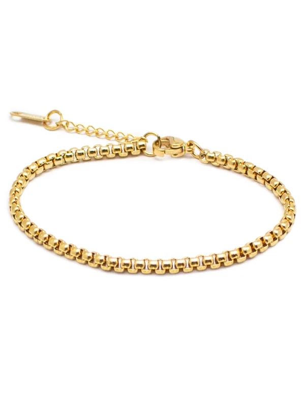 Βραχιόλι Αλυσίδα Χρυσό Ατσάλινο