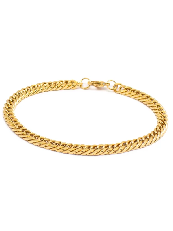 Βραχιόλι Αλυσίδα Χρυσό Χοντρό Ατσάλινο