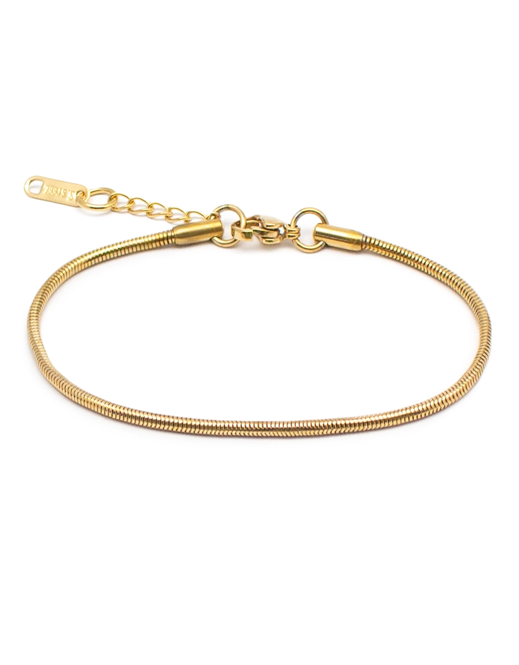 Βραχιόλι Round Snake Χρυσό Ατσάλινο