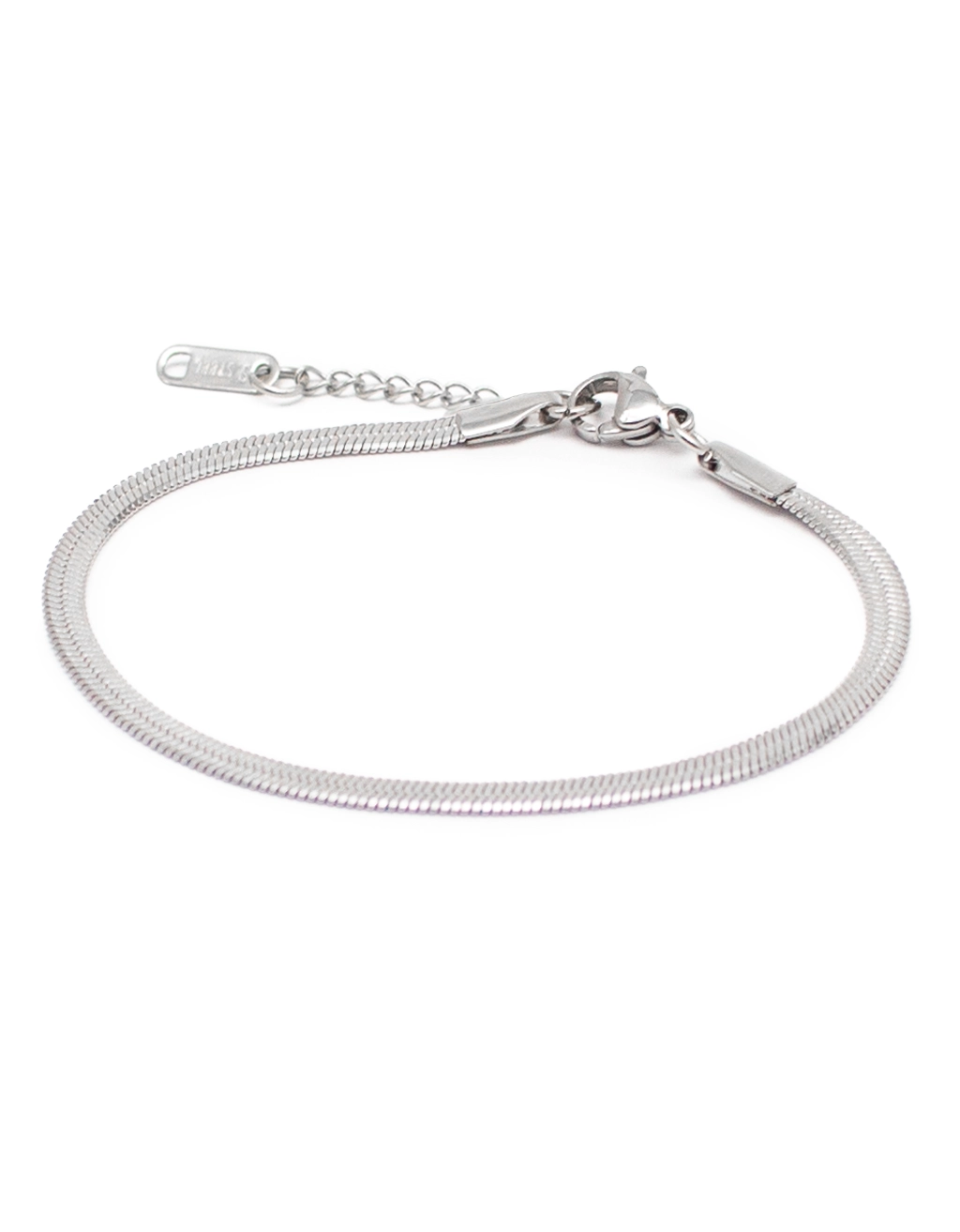 Βραχιόλι Snake Ασημί Ατσάλινο