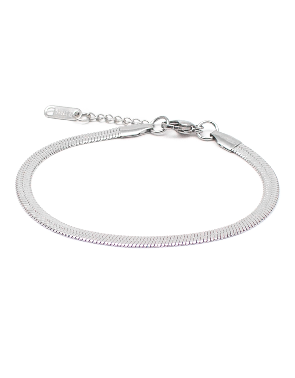 Βραχιόλι Snake Ασημί Ατσάλινο