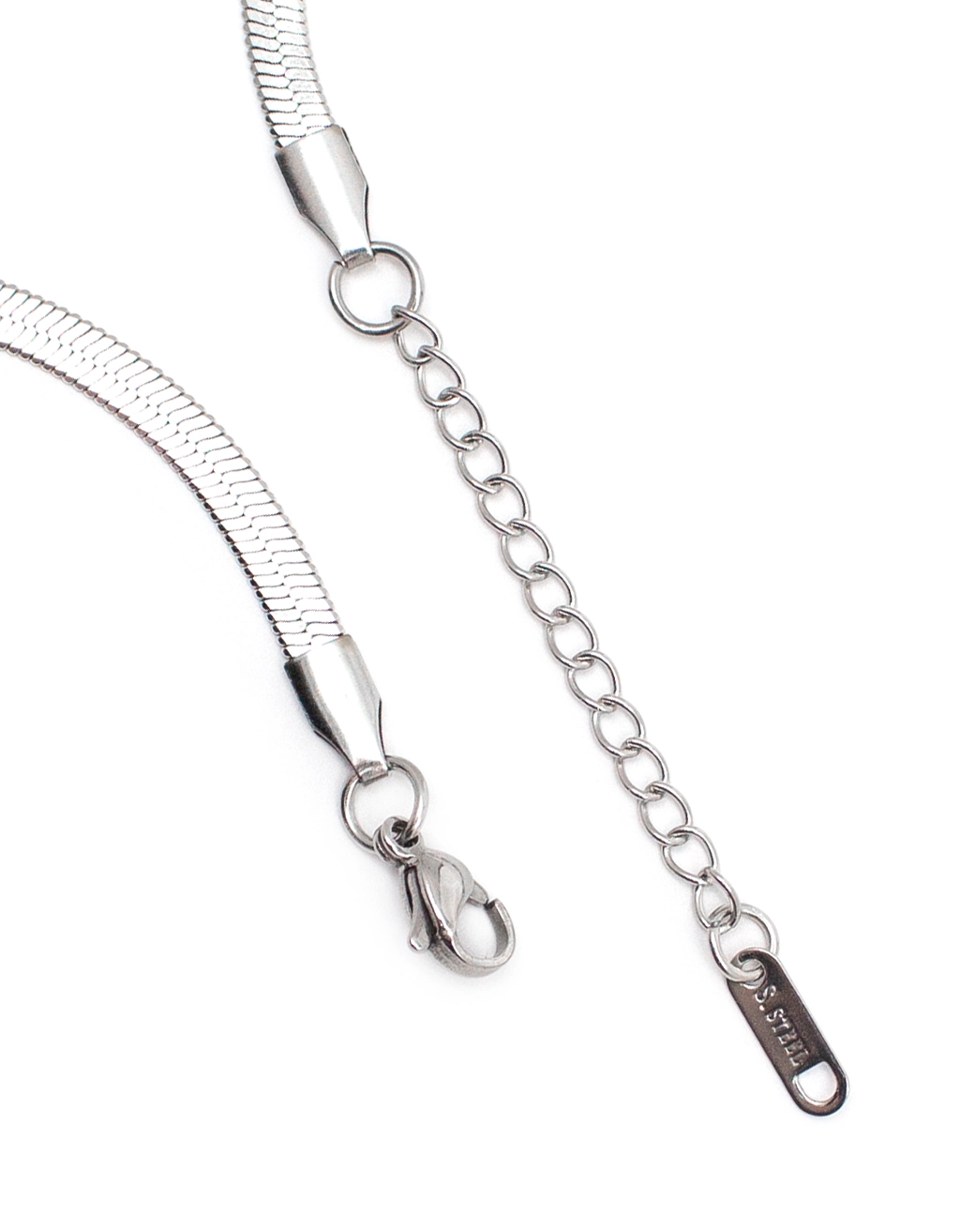 Βραχιόλι Snake Ασημί Ατσάλινο - Image 2